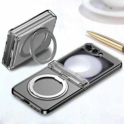 Однотонный магнитный жесткий чехол Magsafe для Samsung Galaxy Z Flip 7 FE 6 5, противоударный защитный чехол-броня