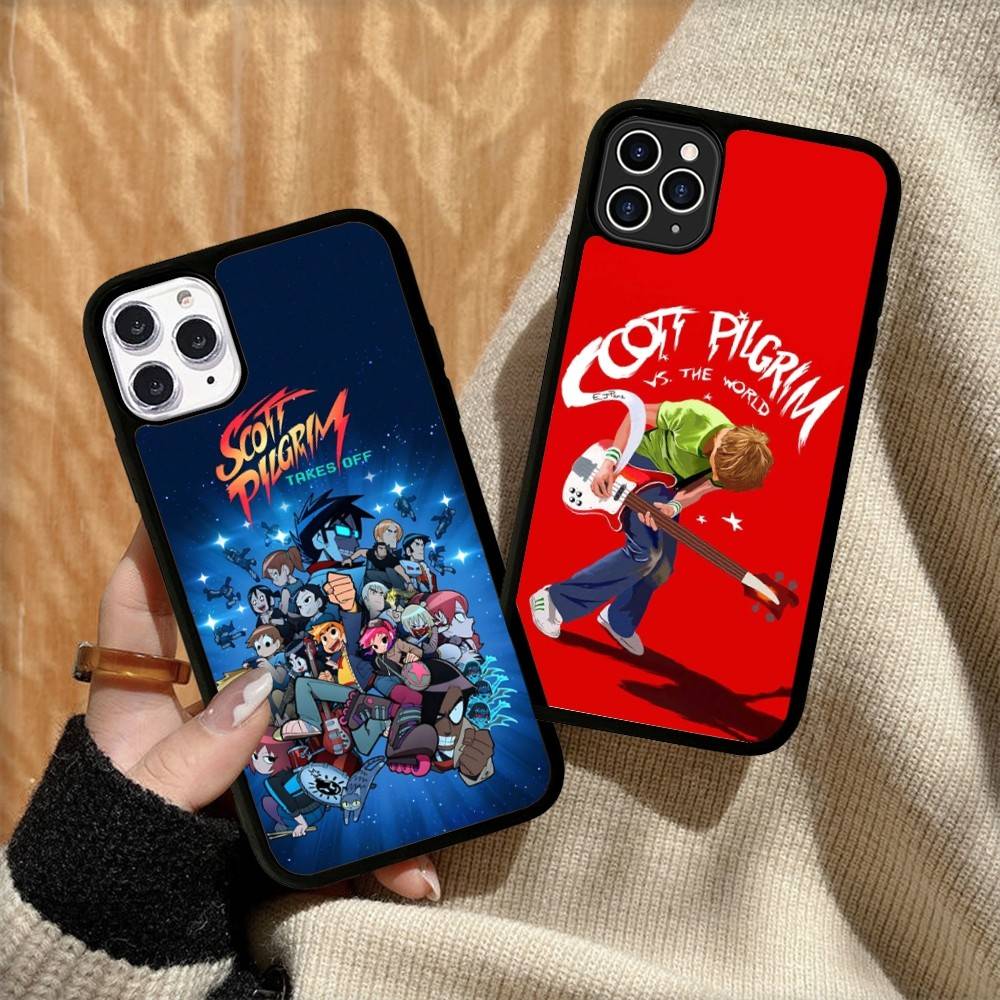 Чехол для телефона S-Scott Pilgrim Для iphone 16 15 14 13 12 11 Pro Max Plus Ударопрочный Жесткий чехол из ТПУ+ПК
