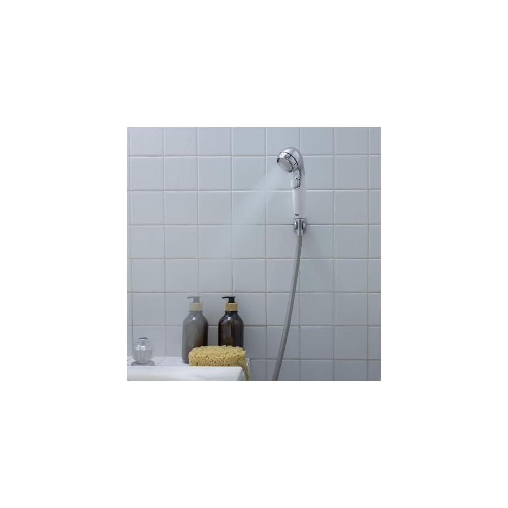 Cleansui Shower Head with Water Purifier + Ultra Fine Bubble Shower Cartridge (1 included), White,