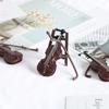 Мини-скрипки, украшение, миниатюрная модель скрипки с подставкой для кукольного домика, украшение для домашнего офиса, рабочего стола