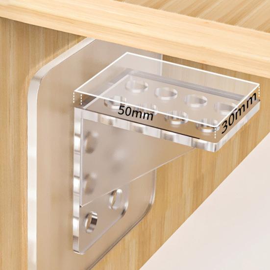 4Pcs Self Adhesive Shelf Support Punch Free Shelf Pegs Strong Load-bearing Easy Installation Cabinet Bookshelf Shelf Support