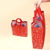 10 шт. Красная Счастливая Сумка в Китайском Стиле Буква Фу Удачи Нетканая Подарочная Сумка Большая Вместимость Портативная Новогодняя Сумка для Хранения