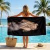 Sabrina Carpenter Fashion Beach Towel Portable Soft Quick Dry Towel For Swimming Camping Holiday Use