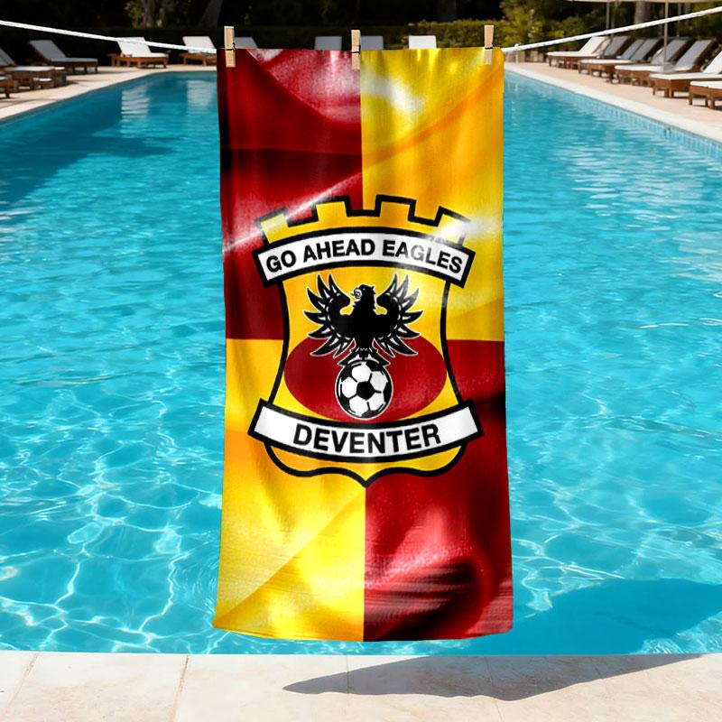 Go Ahead Eagles Print Beach Towel Design, Soft, Lightweight. for Home Bathroom, Spa, Pool, Yoga, Surfing, Camping, Gift for Family, Friend