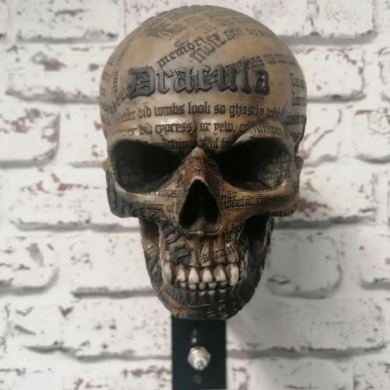 Креативный Крутой Держатель Череп для Мотошлема и Куртки Настенный Держатель для Мотошлема в Виде Черепа Вешалка для Шлема Череп для Взрослых