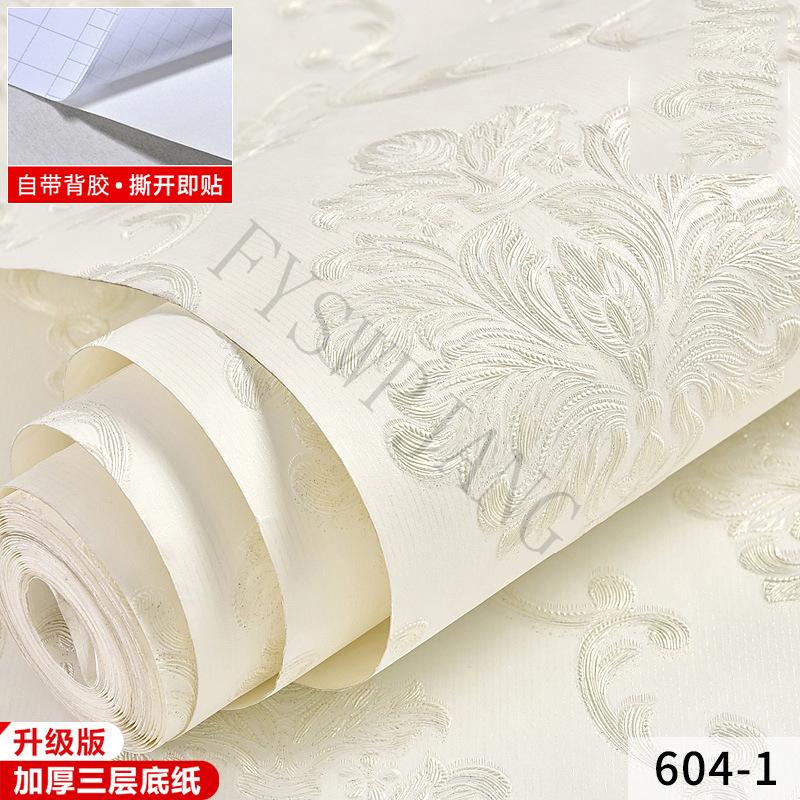 Европейский стиль Пасторальные 3d Самоклеящиеся обои Наклейки для украшения спальни Гостиная ТВ фон Стена Комнатные обои