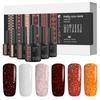 Gel Polish Set Kit Ukrainian Ethno "Motanka" 6 Colors 7.5ml Soak Off UV LED Glass Bottle