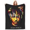 Вязаный плед Juice Music Wrld из мягкого бархата для спальни, дивана и кровати.