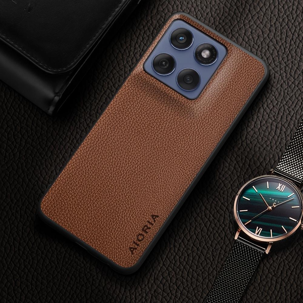 Luxury Case for Motorola for Moto Edge 60 Pro Fusion Neo 5G Lychee Pattern Faux Leather