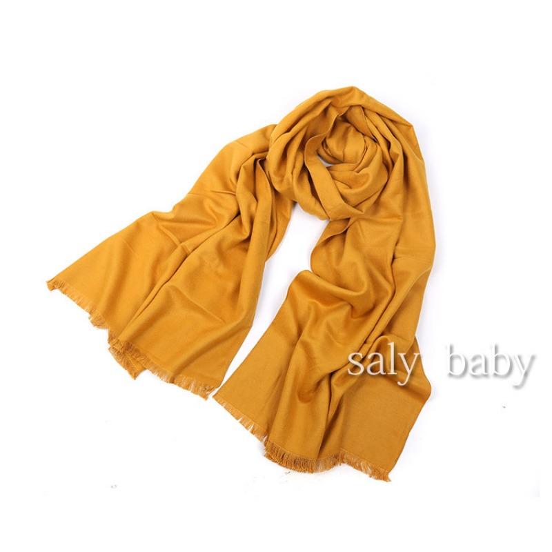 Autumn and Winter Solid Color Japanese and Korean Sweet Imitation Cashmere Scarf, Comfortable Thickened Scarf, Female