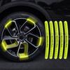 Светоотражающая наклейка на ступицу колеса автомобиля, светоотражающие полосы на обод шины, декорация для Mercedes Benz AMG W124 W202 W203 W204 W210 W211 W212