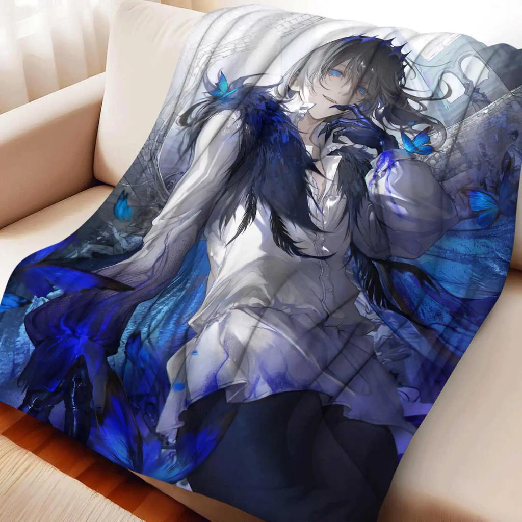 Мультяшное одеяло из фланели Fate/Grand Order Оберон Теплое Мягкое Аниме Одеяло Многофункциональное Декор Дома Универсальные Одеяла