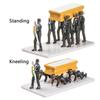 1/64 Funeral Kit Funny Model Pallbearer Team Black Man Ghana Dance Cosplay Coffin Dancing Figurine