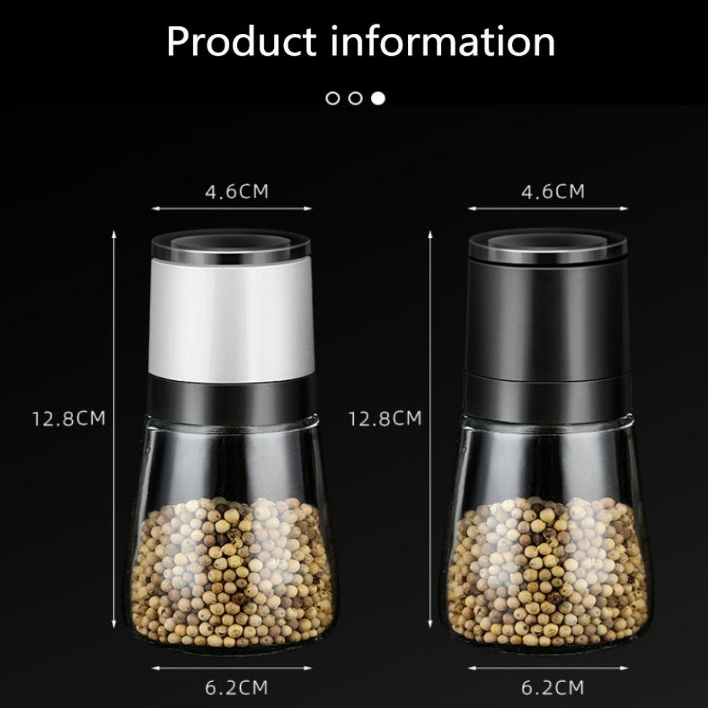 Стеклянная мельница для перца, портативные инструменты для приправ, новая мельница для соли и перца