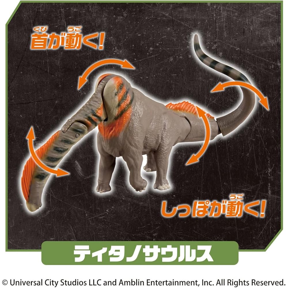 Takara Tomy Ania Jurassic World Titanosaurus DX Set Dinosaur Toy for Ages 3 and Up