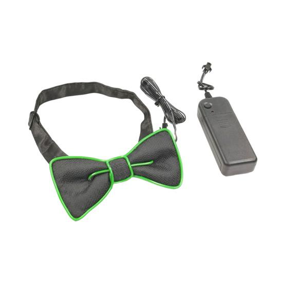 Luminous Necktie Detachable Design Glowing Bow Tie Masquerade Party Halloween Cosplay Costume Accessory