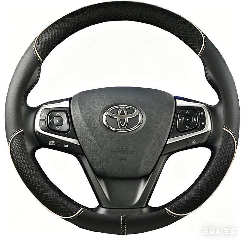 Черная чехол-оплетка на руль автомобиля из микрофибры для Toyota Camry 2015 2016 2017 Avalon 2013-2018 DIY чехол на руль автомобиля