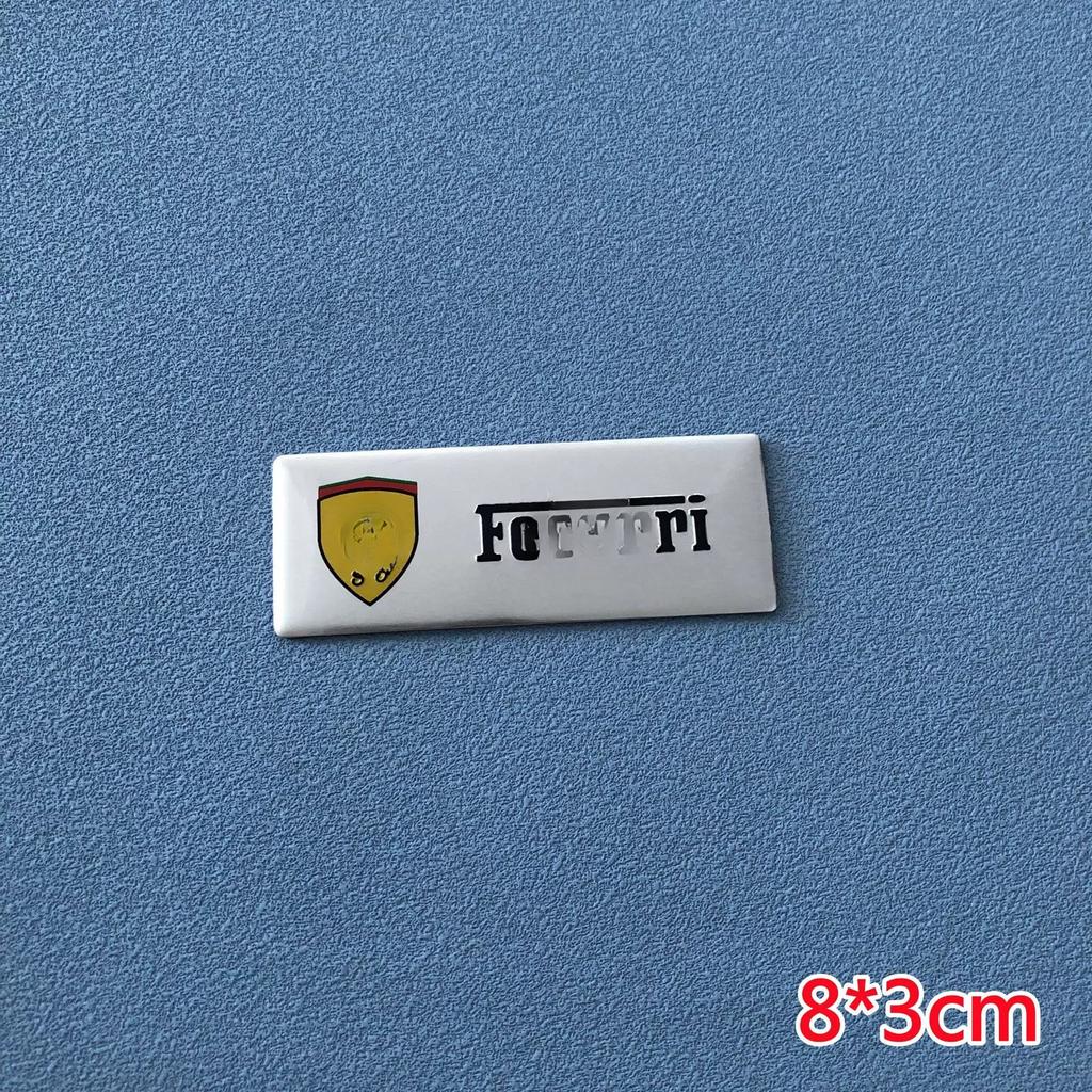 Подходит для металлической наклейки с логотипом автомобиля FERRARI Team тонкая алюминиевая табличка с названием лошадь стандарт SJ наклейка для украшения кузова