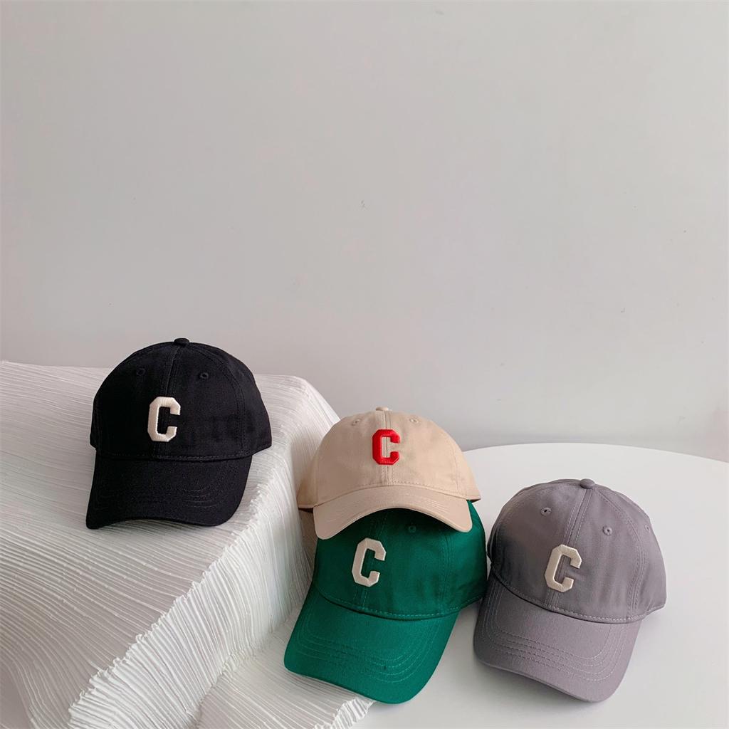 Autumn Kids Cap Children's Korean Letter Embroidery Boys and Girls Baseball Caps Travel Sunshade Peaked Caps