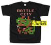 Battle City СТАДИОННЫЙ ЭКРАН V2 ИГРА ДЛЯ NES МУЖСКАЯ ФУТБОЛКА Все размеры S-5XL 100% ХЛОПОК