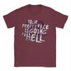 Футболки Him Band Your Pretty Face Is Going To Hell для мужчин, винтажные футболки из чистого хлопка, футболки с коротким рукавом, одежда с принтом