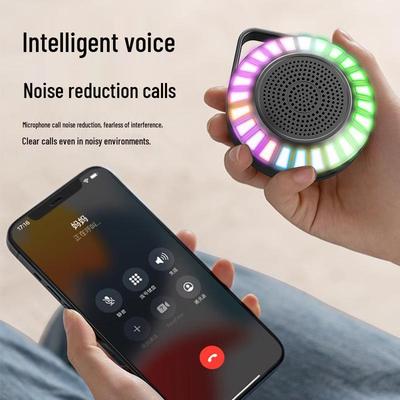 L34 RGB Звукоактивированная Bluetooth-колонка со слотом для карты - Улучшенное стерео, шумоподавление, крутые басы, долгое время работы от аккумулятора