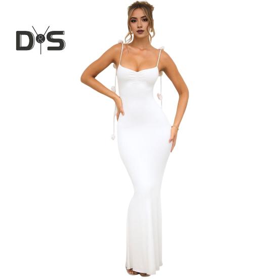 Женское вечернее платье с 3D-узором в виде розы, на тонких бретельках, без рукавов, с V-образным вырезом, облегающее коктейльное платье макси, женское банкетное свадебное платье макси