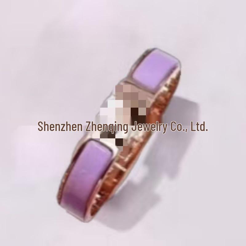 Эмалевый браслет с буквой H, покрытый 18 каратным золотом - Классическая мода, Различные цвета, Идеально для пар