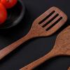 Набор из 5 деревянных лопаток, набор из 5 прорезей, плоский деревянный шпатель, набор из 5 деревянных лопаток, антипригарная кухонная утварь для смешивания, гриля и готовки