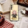 Anya Forger Phone Case For Samsung S25,S24,S21,S22,S23,S30,Ultra,S20,Plus,Fe,Soft Black Cover