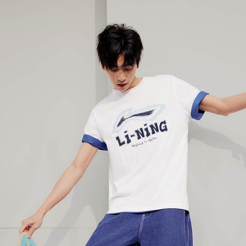 Мужская футболка Li Ning Стандартная Белая AHSU711-2