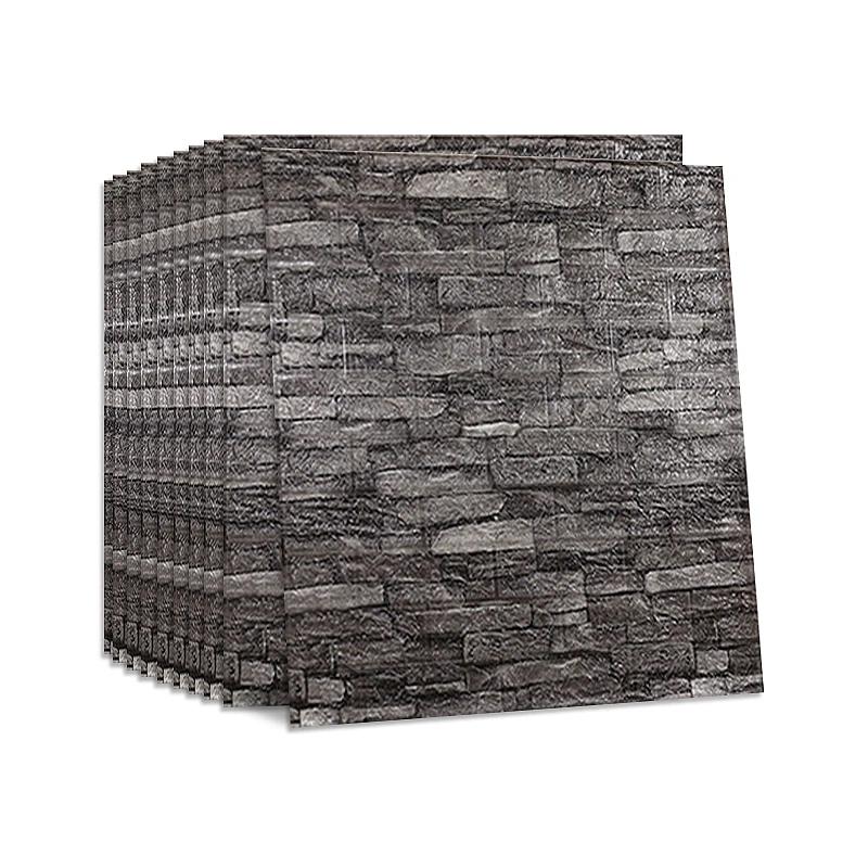 5/10 шт. 70*77 см 3D Обои под кирпич для гостиной, спальни, ТВ-стены, водонепроницаемые самоклеящиеся обои, пенопластовые наклейки на стену для DIY