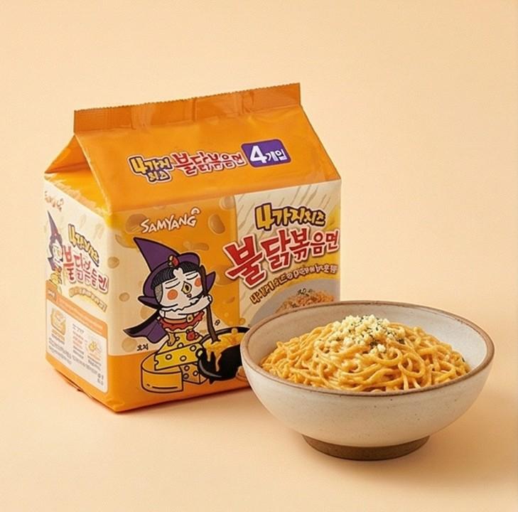 Samyang Булдак Куриный Жареный Сырный Рамен Корейский Рамен