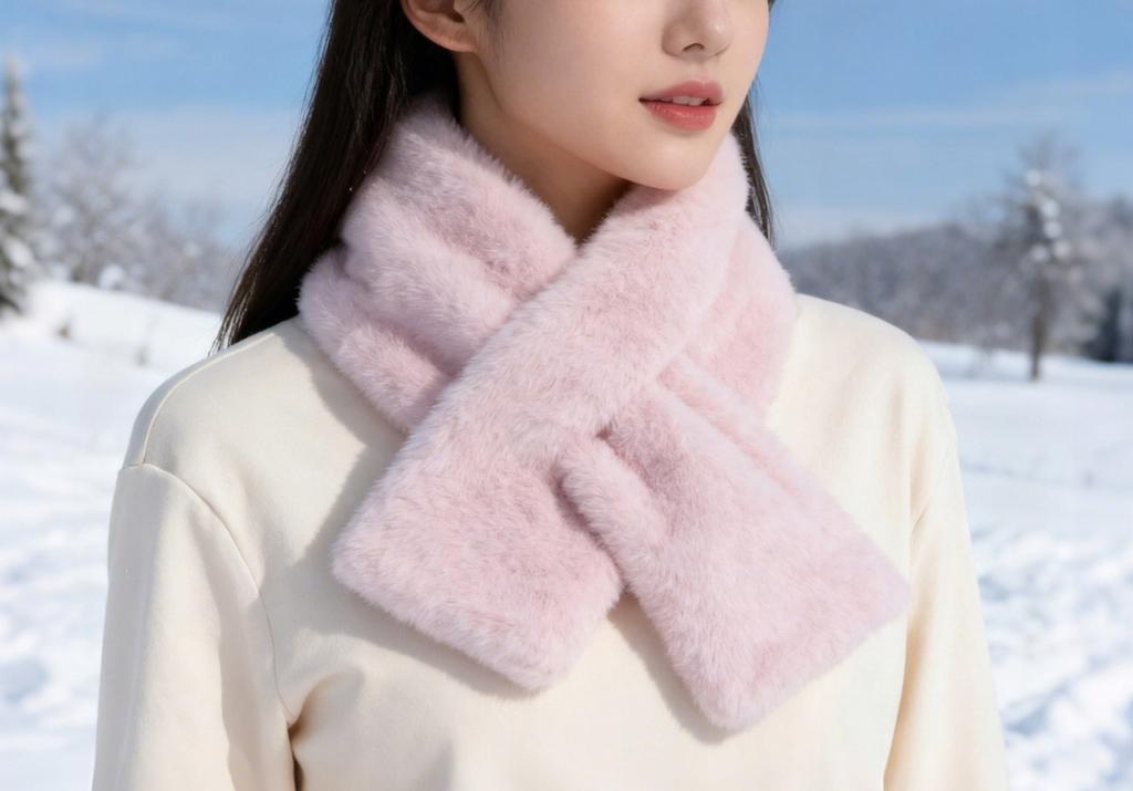 women' DOWN SCARF comfortable and warm for winter fashionable winter fur SCARF