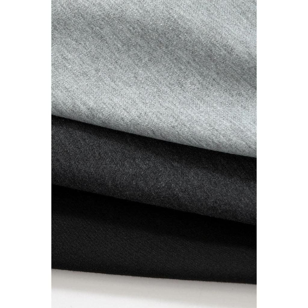 Черные дымчато-серые женские шорты из трех частей без принта