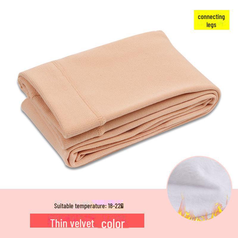 Girls' Velvet Thickened Winter Leggings – White Dance Pantyhose and Outerwear for Kids