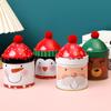 Metal Christmas Candy Storage Box Tin Jar Cookie Biscuit Packing Box Christmas Party Decoration Supplies 2025 New Year Kids Gift