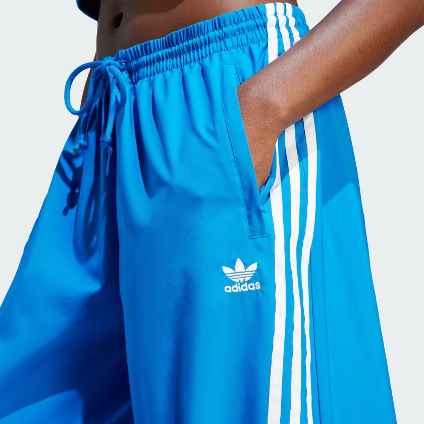 Adidas Originals Trefoil Spicy Girl Series Свободные широкие спортивные брюки Женские брюки Синие IV9316