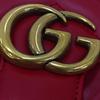[Pre-Owned] GG Marmont Gold Logo Quilted Leather Messenger Bag Chain Shoulder Crossbody Mini Bag - Very Good #1PN91AT