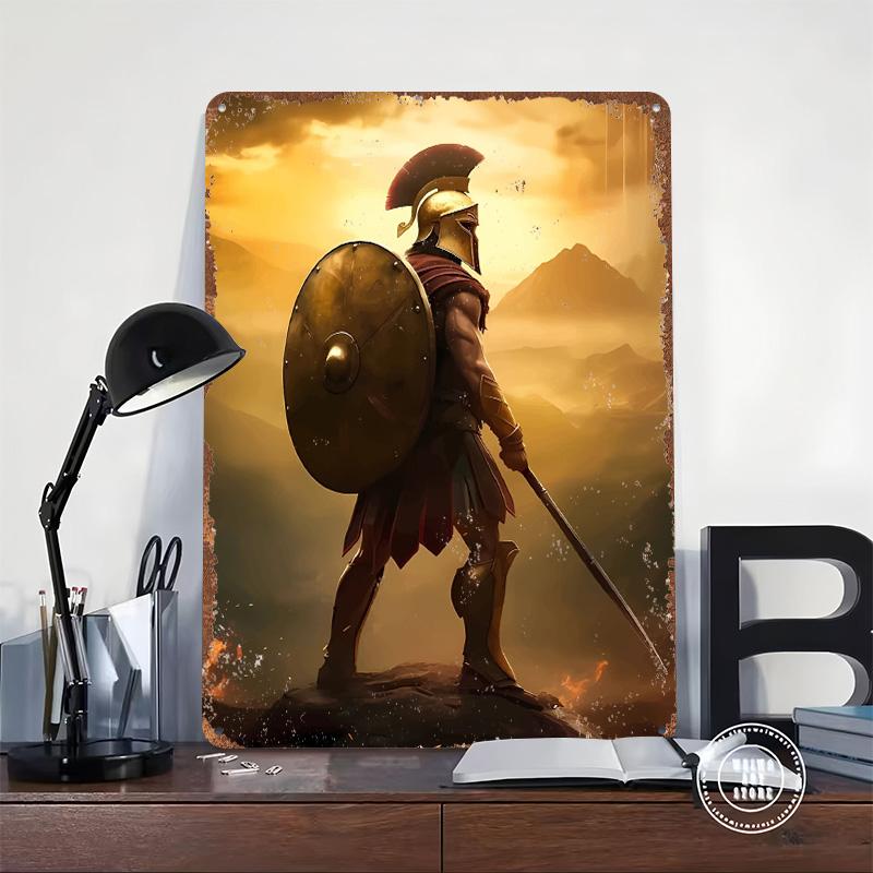 Spartan Spartacus Metal Poster Customized Wall Art Retro Vintage Tinplate Signs for Man Cave Room Decorations House Decor Home