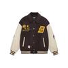 Li Ning Anti-Five Series Letter Pattern Printed Color Block Cotton Jacket Men Jacket Brown AJMT013-2