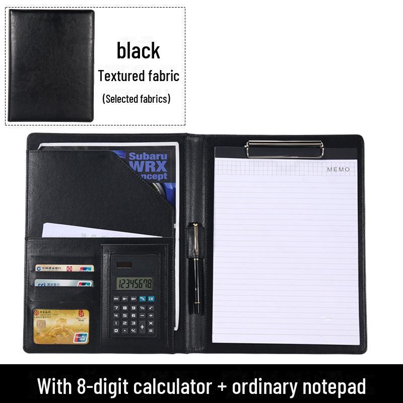 Многофункциональная кожаная офисная папка формата А4 - договор купли-продажи и портфолио менеджера