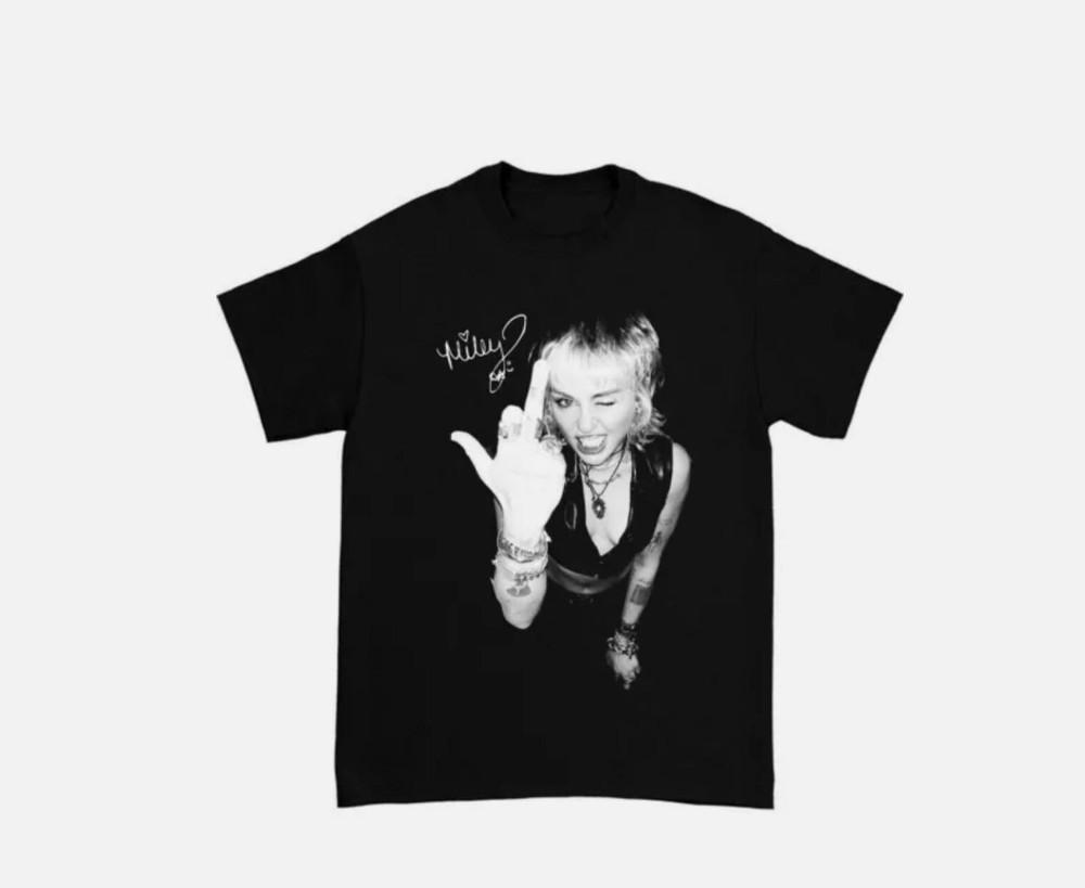 Новая хлопковая черная футболка Miley Cyrus Live S-5XL Унисекс