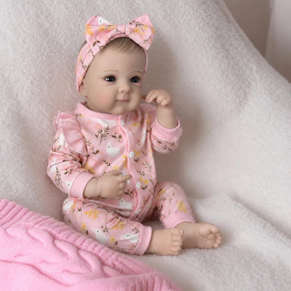 BZDOLL 45 см Реалистичная кукла-младенец Реборн с полным виниловым телом, 18 дюймов, реалистичный дизайн с 3D-кожей, модный подарок на день рождения для девочек