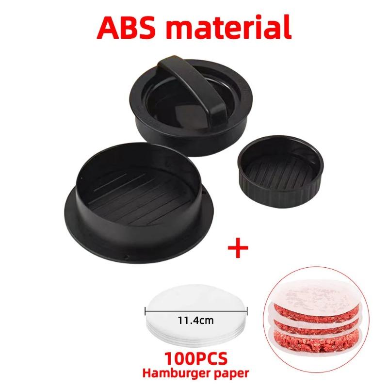 Round Hamburger Burger Press Beef Grill Food-Grade ABS Hamburger Helper Meat Press Cutlets Patty Maker Mold Kitchen Gadgets 4