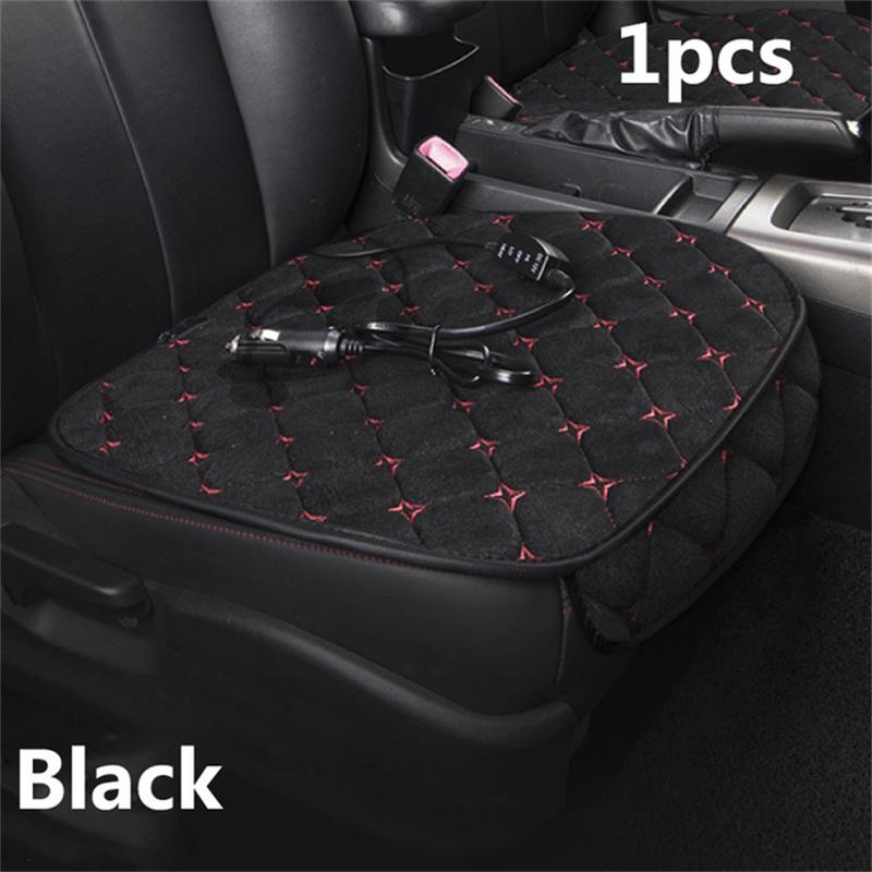 12V Car Heated Warmer Pad Auto Heating Seat Cushion Back Support Heater Car Seat Protection Cover Winter Warm Seat Protector