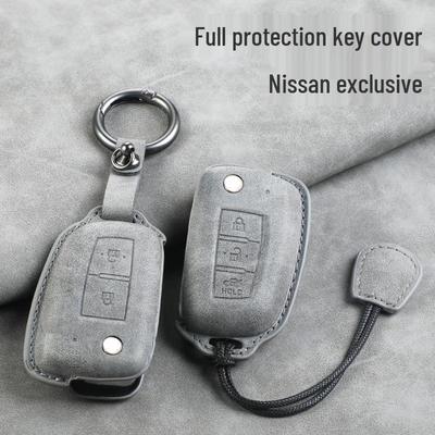 Чехлы для ключей Nissan: Подходит для Qashqai 2019, Sylphy, Bluebird, Kicks, X-Trail, Tiida - Включает чехлы на кузов автомобиля и пряжки