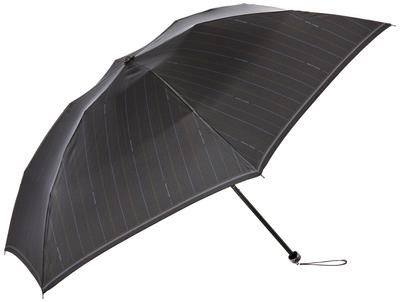 Складной зонт Mila Schon Twill Print Stripe Umbrella Складной зонт Black Rib 55 см [Moonbat] Мужской Мужской Мужской Длина прибл.