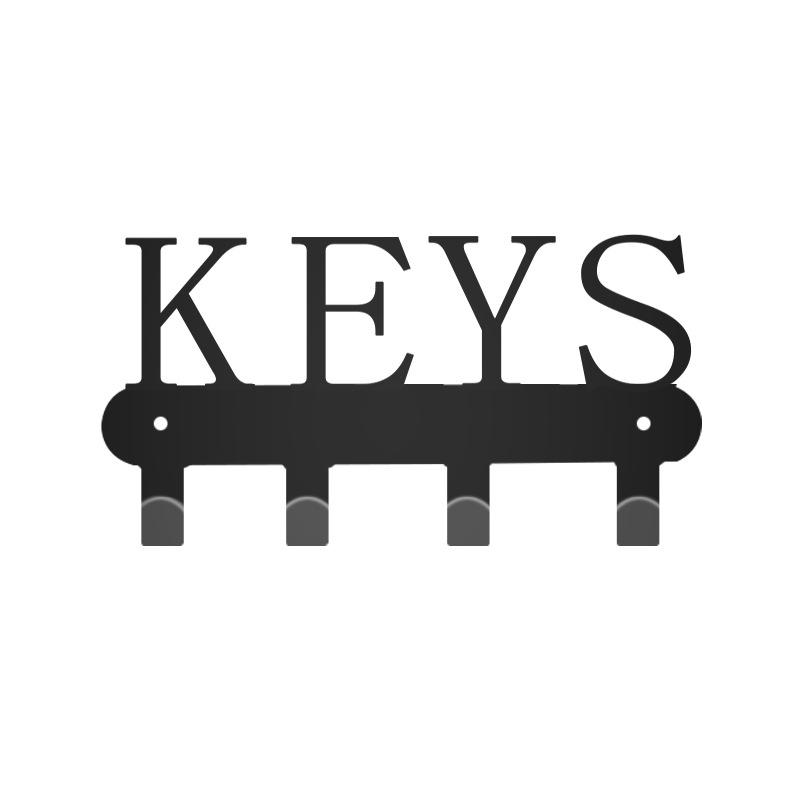 Металлический настенный крючок с буквой HOME - Креативный держатель для ключей и полотенец из железа