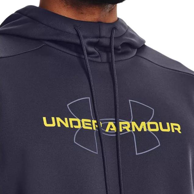 Under Armour Толстовка с капюшоном Armour Fleece Logo Print, мужская толстовка с капюшоном, серая 1373356-558